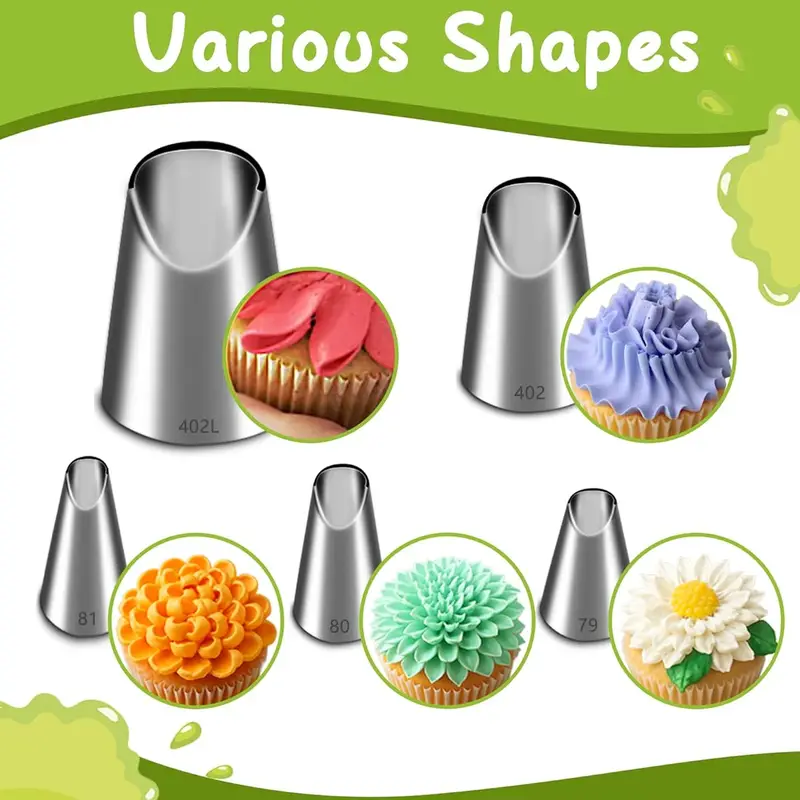 Kitchen Handy Gadgets - Set di 5 ugelli per decorazioni
