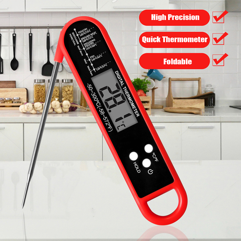 Meat Thermometer - Termometro digitale pieghevole per carne, termometro