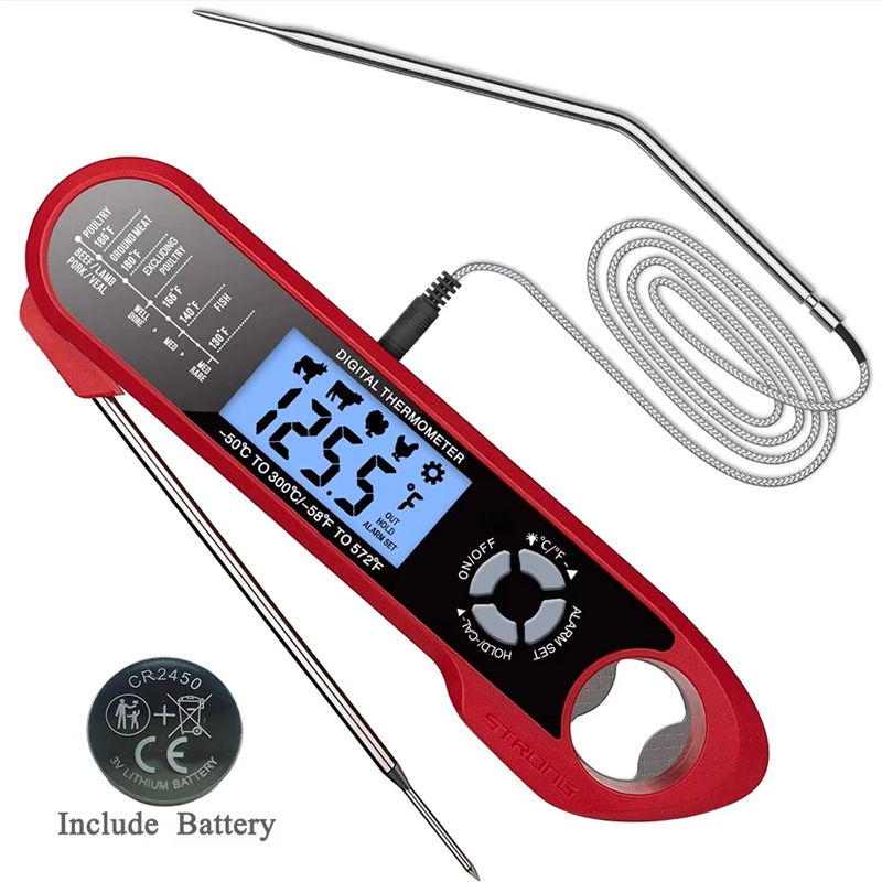 Kitchen Gadgets For Arthritic Hands - Termometro per carne a doppia sonda,