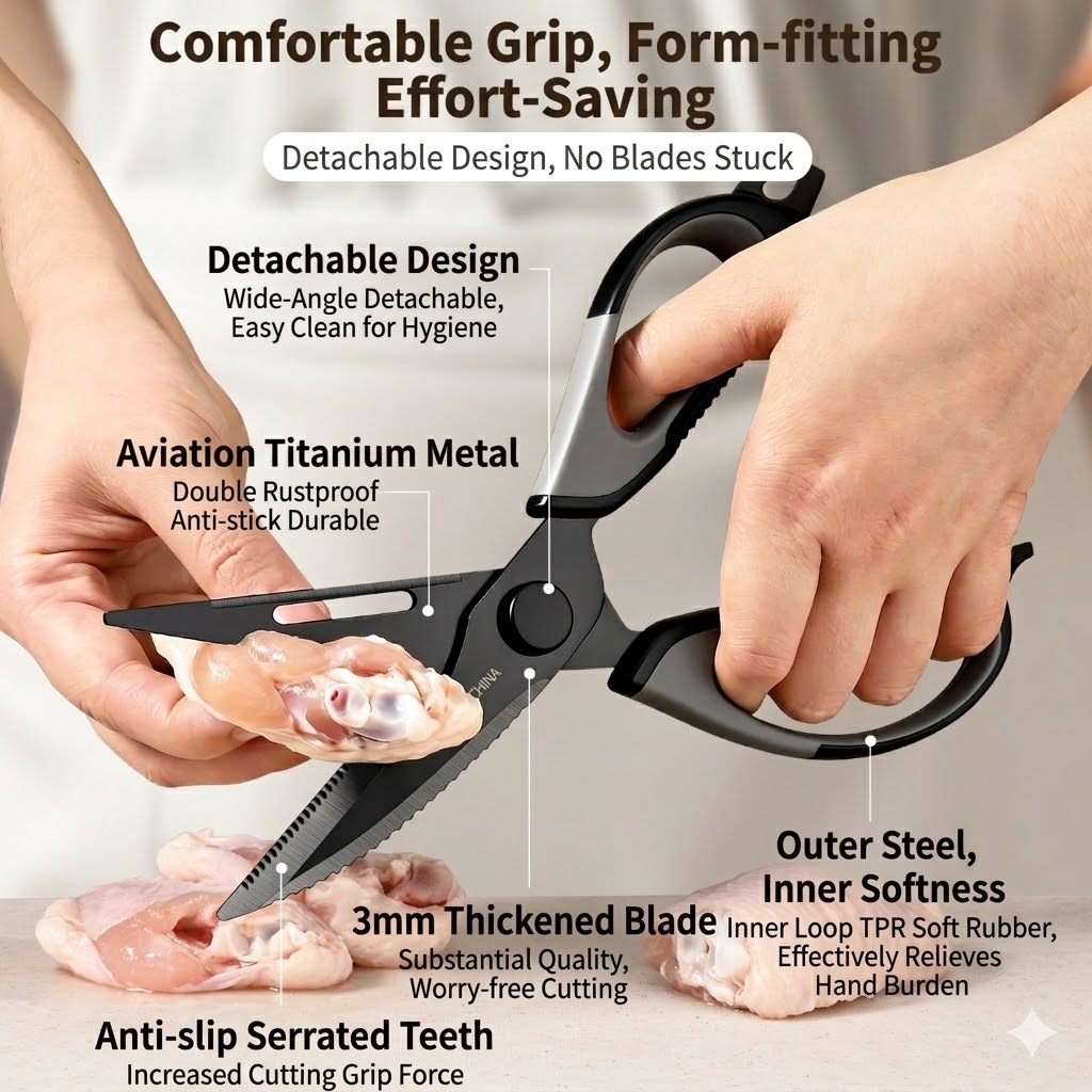 Forbici da cucina in titanio p - Kitchen Gadgets And Accessories recensione e prezzo