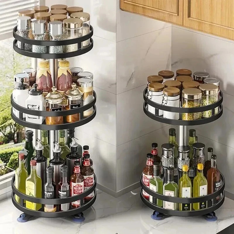 360 ° Portaspezie Girevole, Or - Kitchen Gadgets Storage Ideas recensione e prezzo