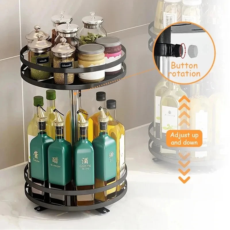 360 ° Portaspezie Girevole, Or - Kitchen Gadgets Storage Ideas recensione e prezzo